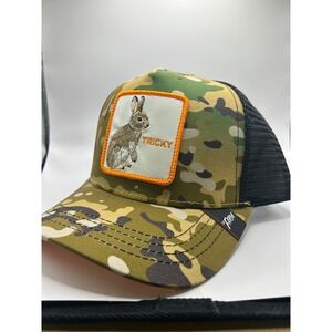 NWT The Farm Tricky Rabbit Camo Trucker Hat Men's Mesh Snapback